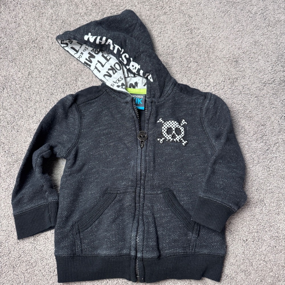 Koala Kik Baby Boy 18/24 Skull Hoodie